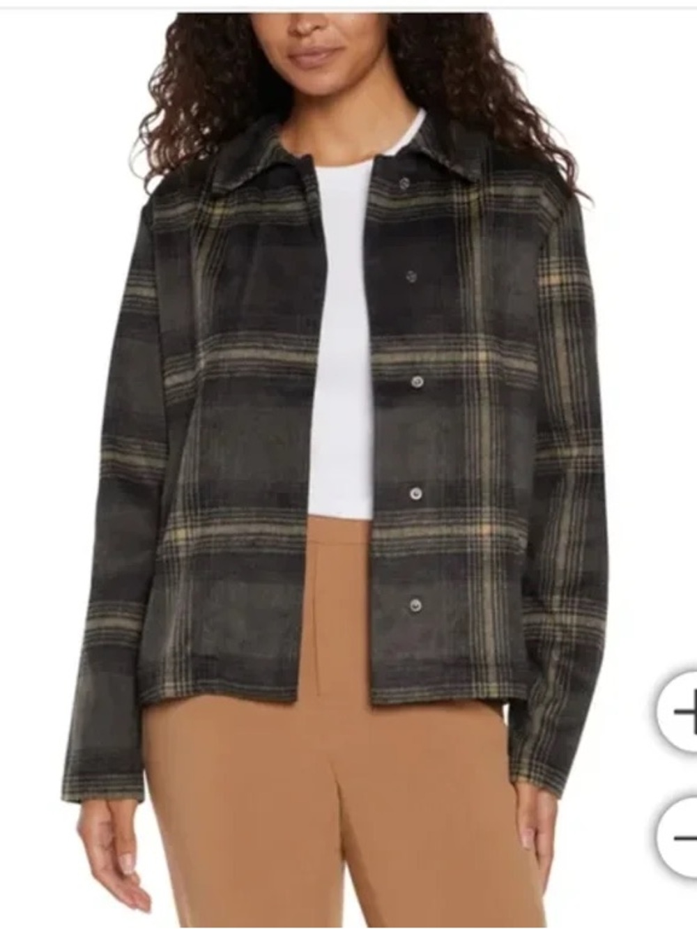 Banana Republic Women’s Button Down Plaid Jacket